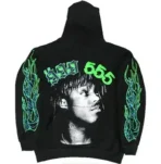 Juice WRLD X SP5DER Hoodie in Black