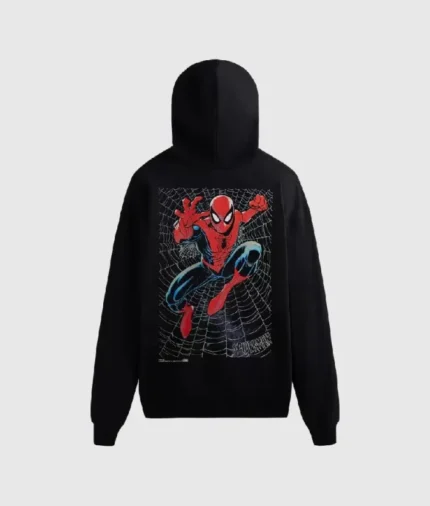 Kith For Sp5der-Man Web Logo Hoodie ‘Black’