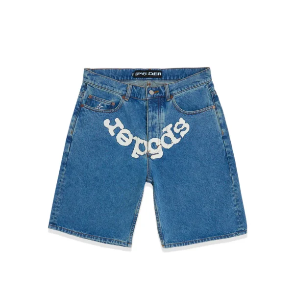 SP5DER OG LOGO DENIM SHORT