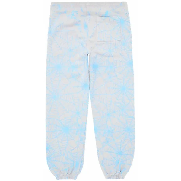 Sp5der AOP Web Sweatpants Heather Grey